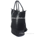 Black backpack tote bag